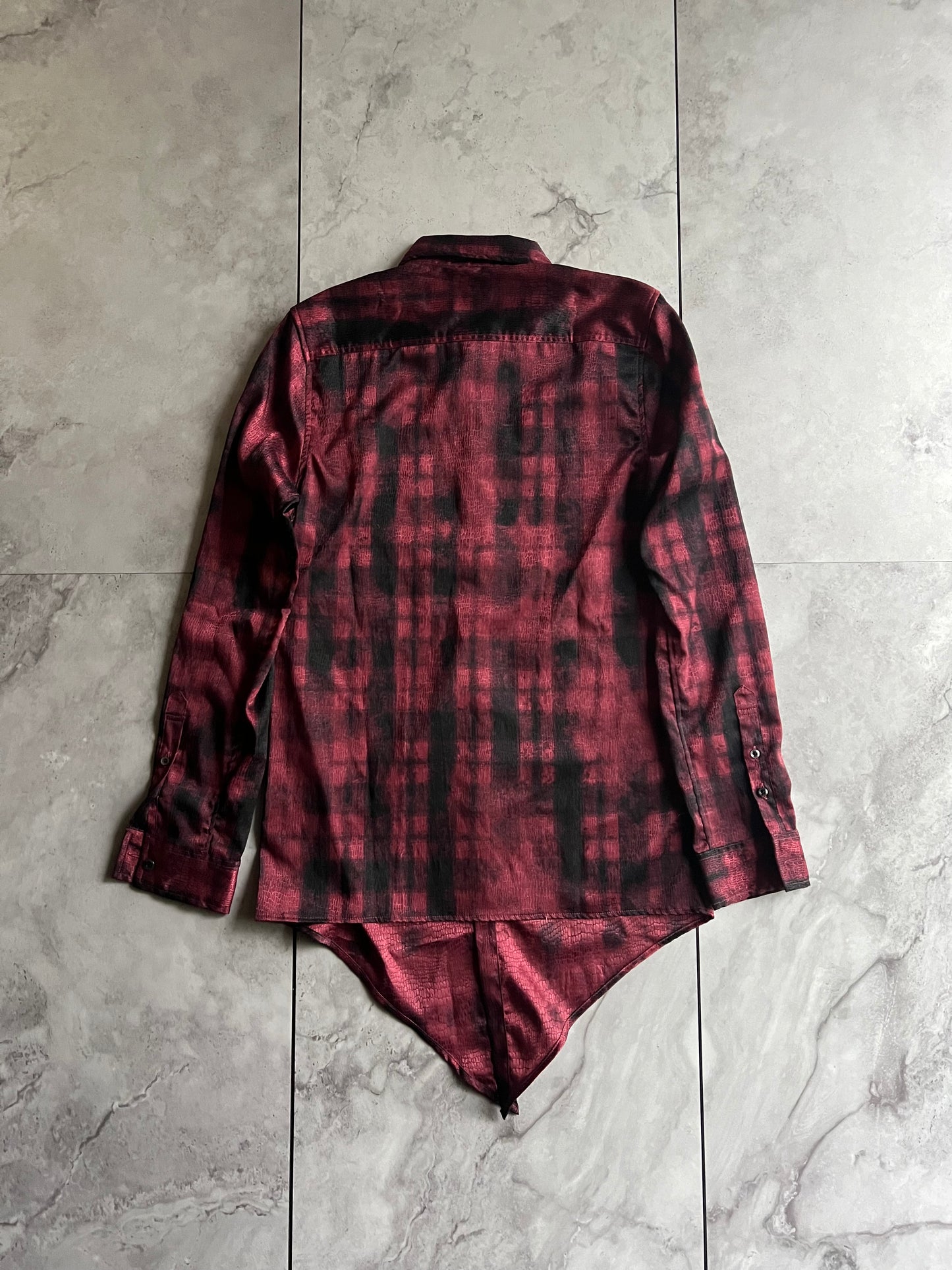 Fuga Croc Printed Vamp-Cut Flannel Shirt