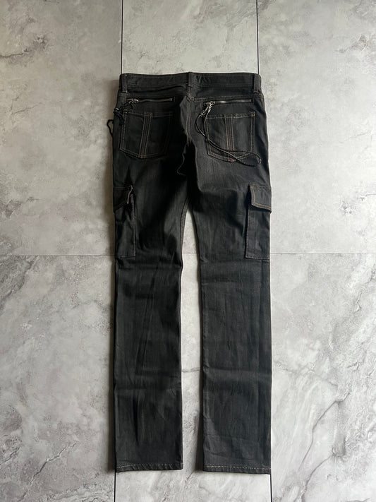 Schlussel Zipper Chain Attachment Cargo Denim