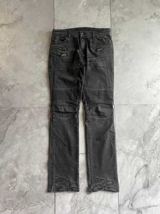 Schlussel Biker Zipper Denim