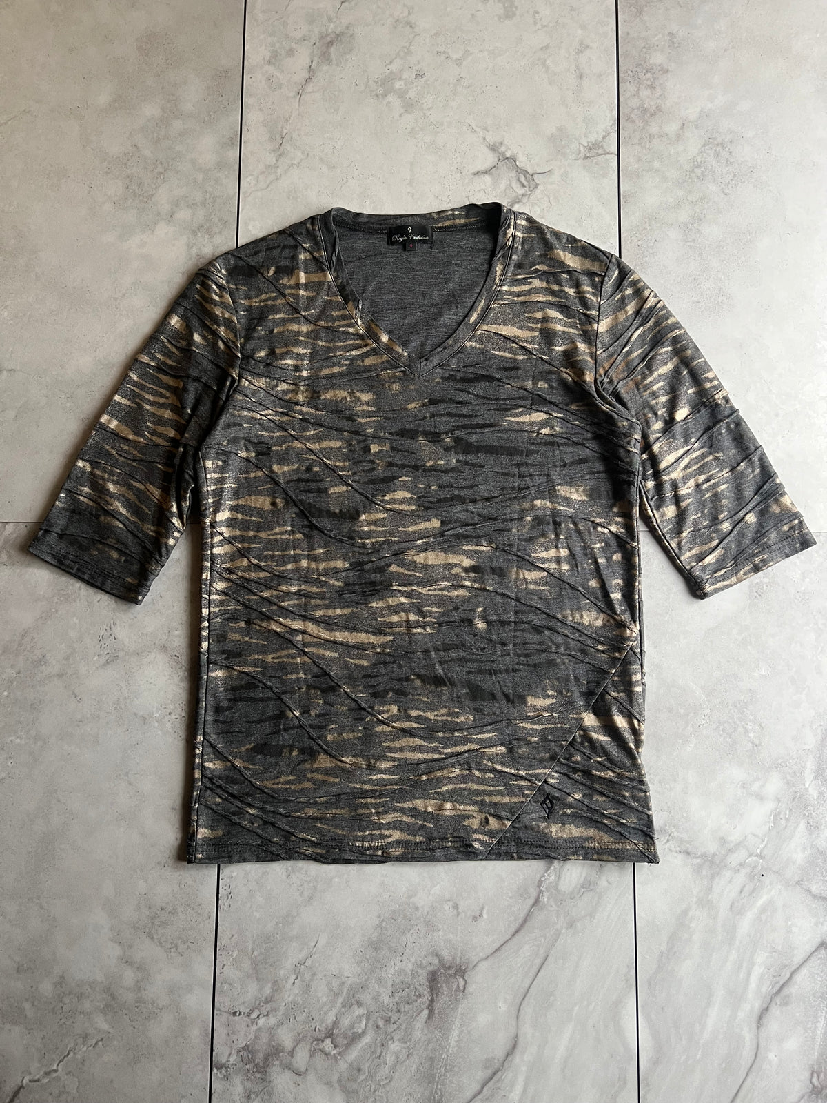 Regius Evolution Zebra Effect Zipper Detail Shirt