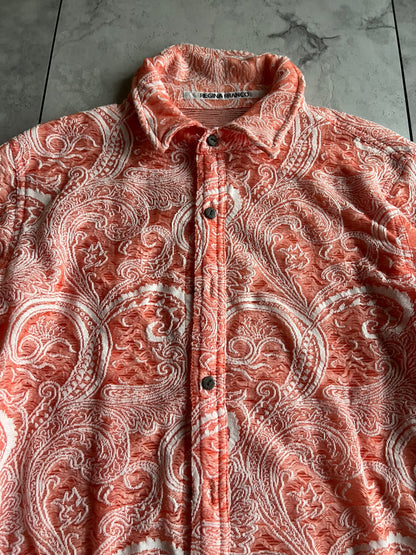 Regina Franco Layered Paisley Button Up Shirt