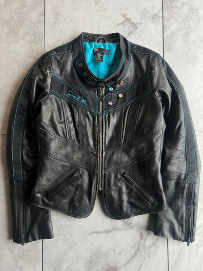 Diesel ‘Diablo’ Leather Racer Jacket