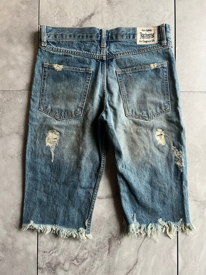 Jackrose Distressed Raw Hem Shorts