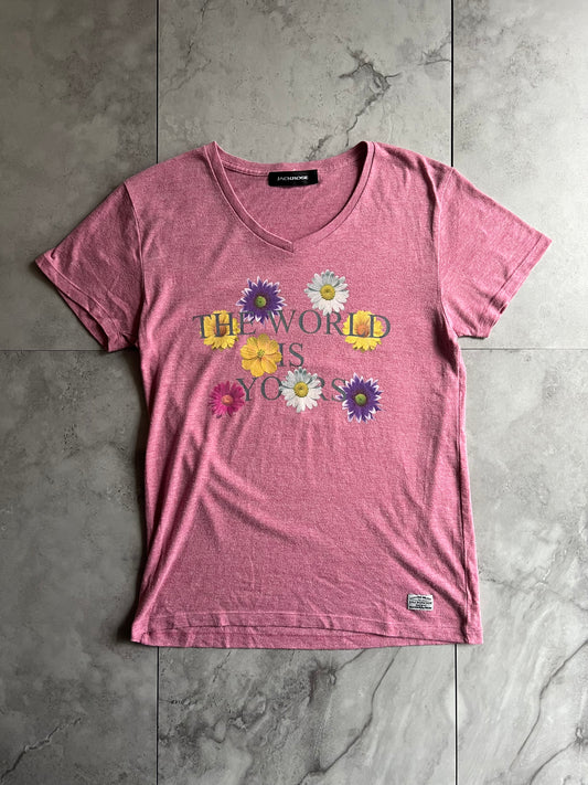 Jackrose “The World Is Yours” Floral Tee