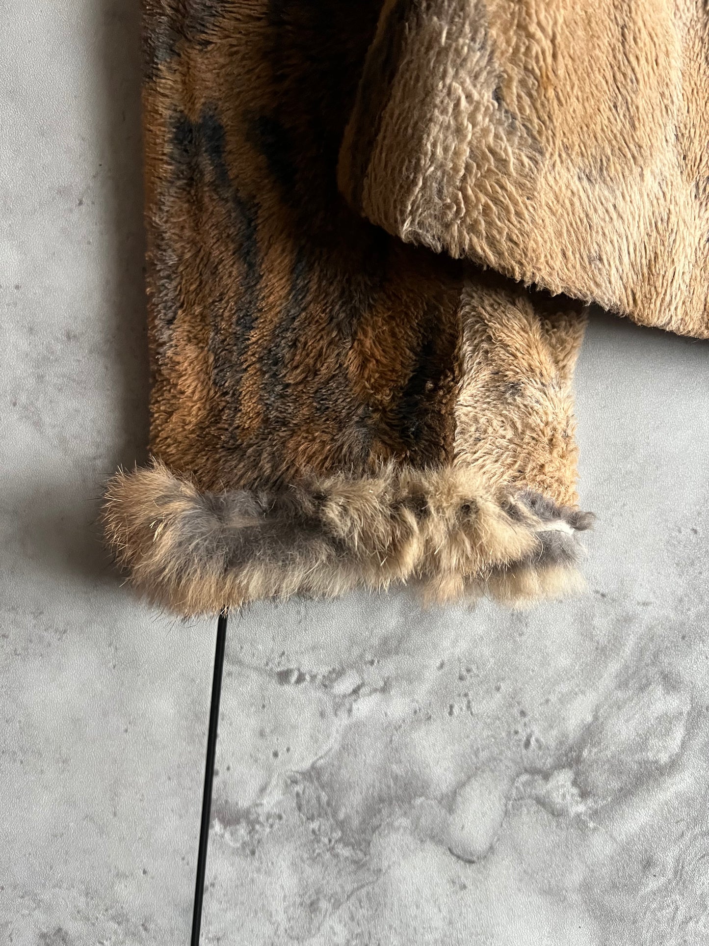 A/W2000 Gianfranco Ferre Leopard Rabbit Fur Effect Jacket