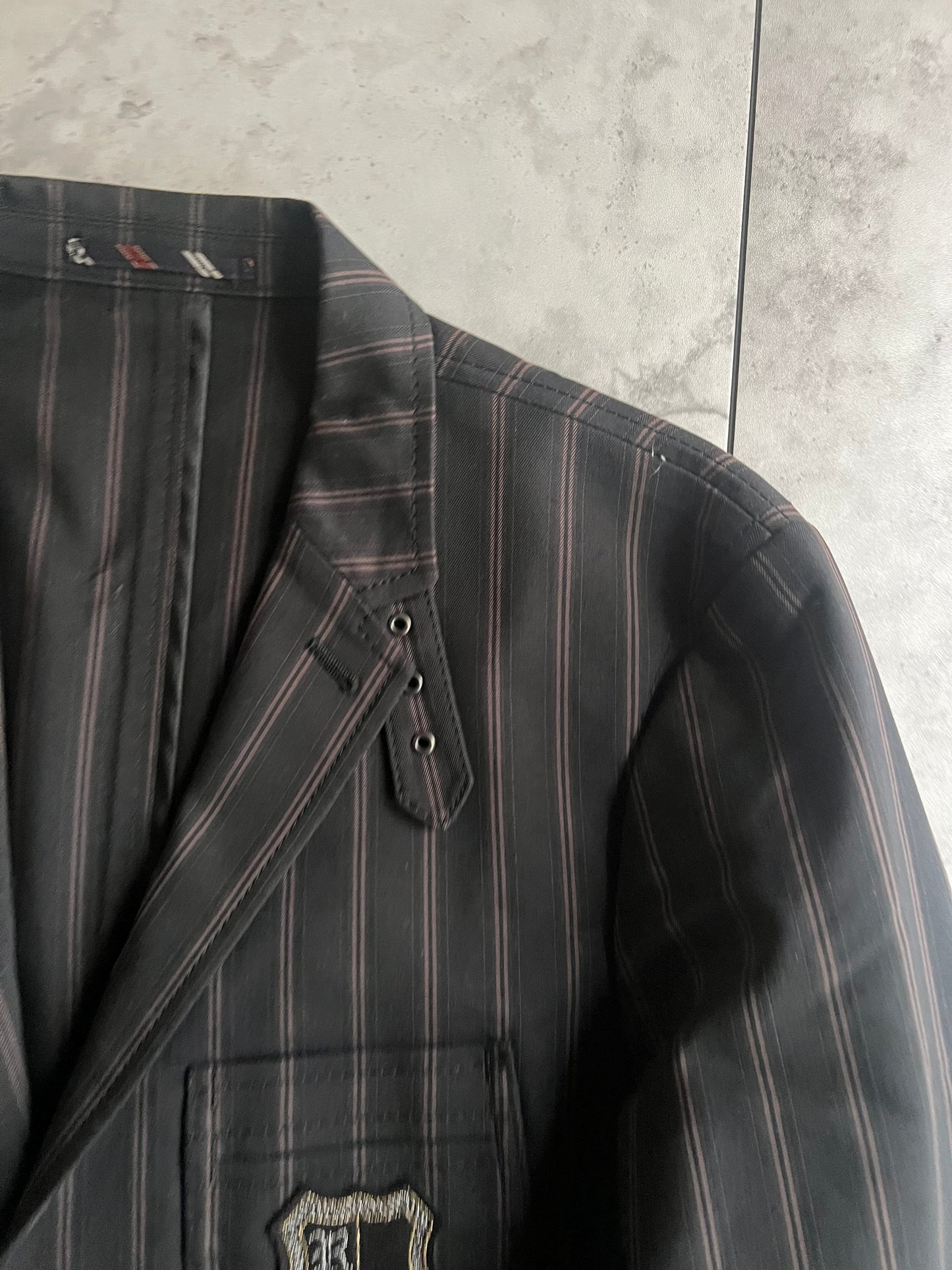 Rielabo Crest Embroidered School Blazer