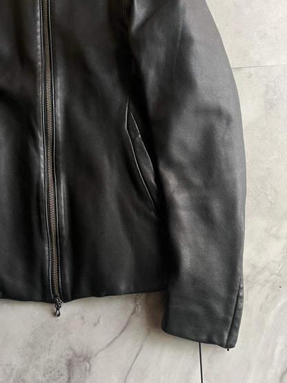 Morgan Homme Thick Sheepskin Leather Jacket