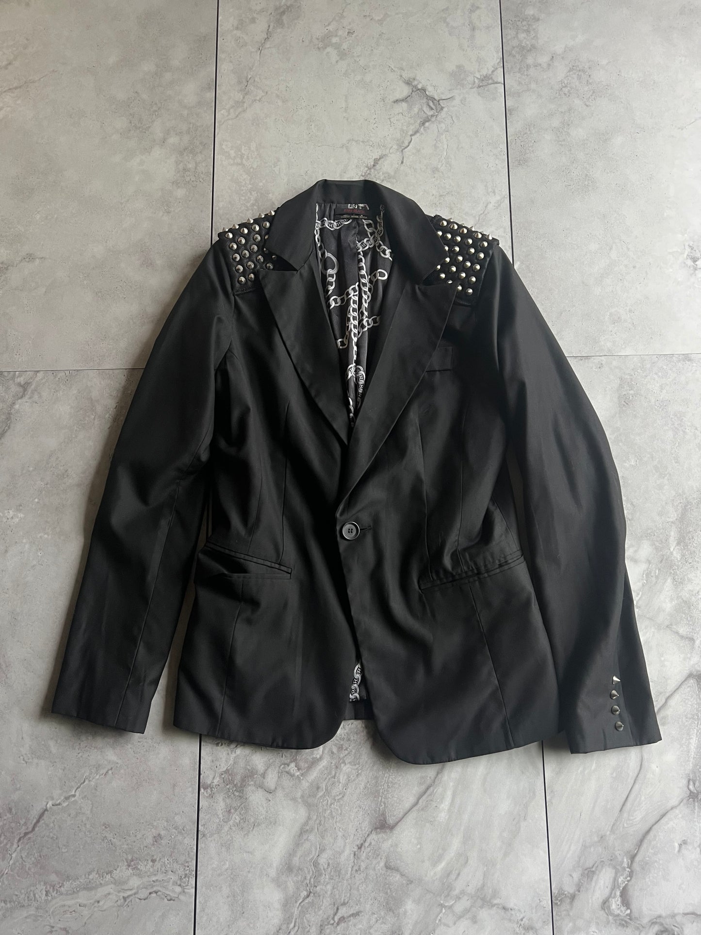 Jury Black Studded Blazer