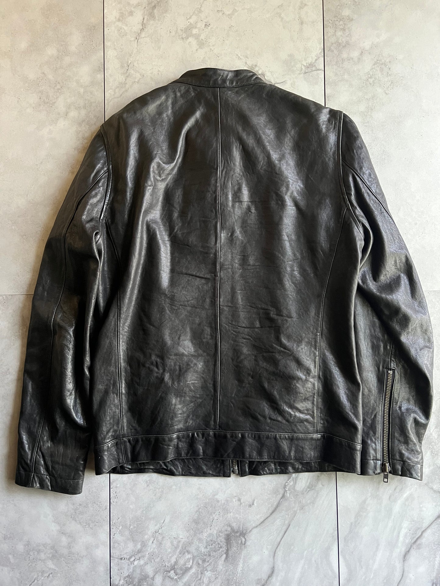 291295 Homme Sample Multi-Zip Leather Jacket