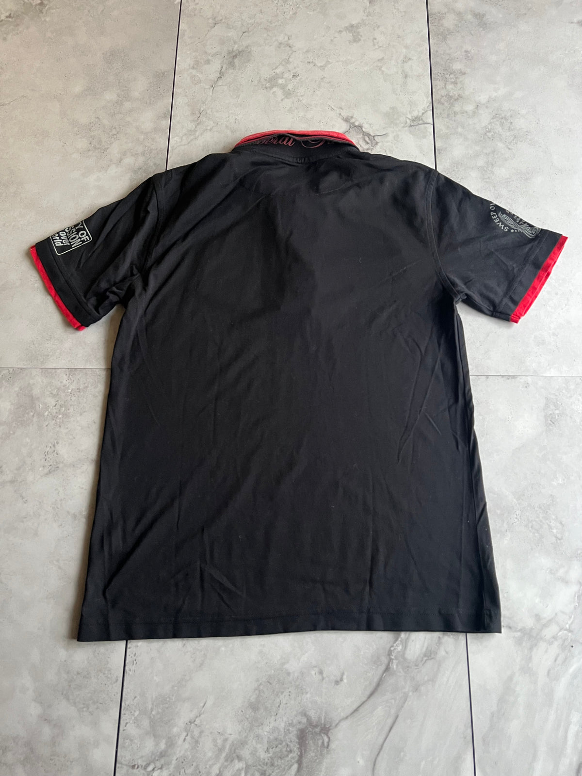 Edge Rupert Double Collar Embroidered Polo Tee
