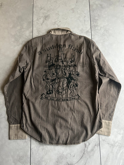 Halb “A Sudden Flash” Cotton Printed Button Up NWT