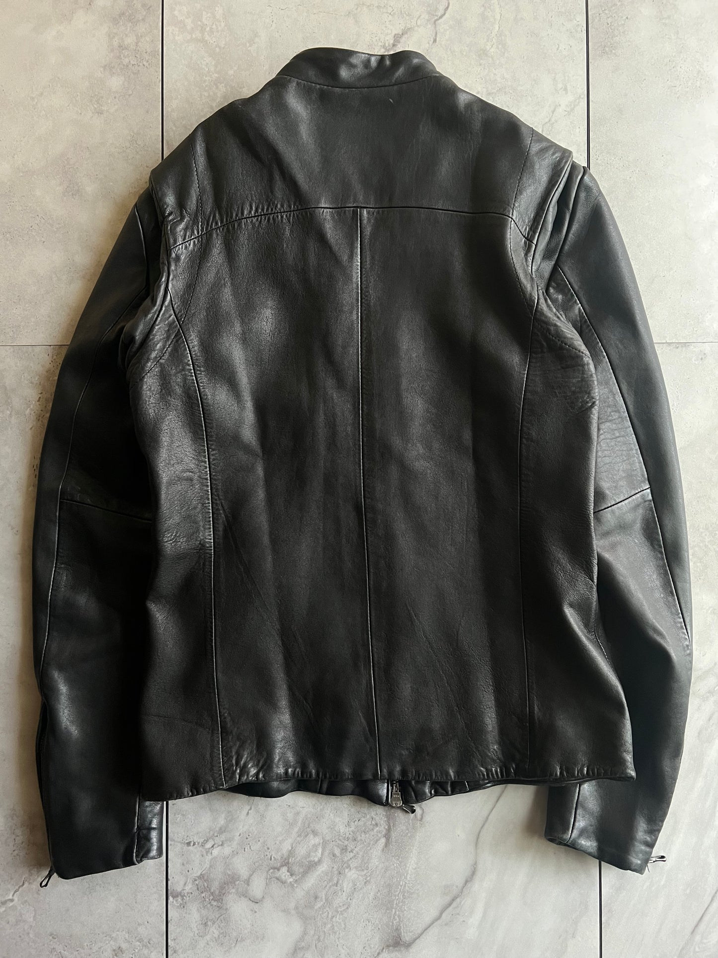Morgan Homme Thick Sheepskin Leather Jacket