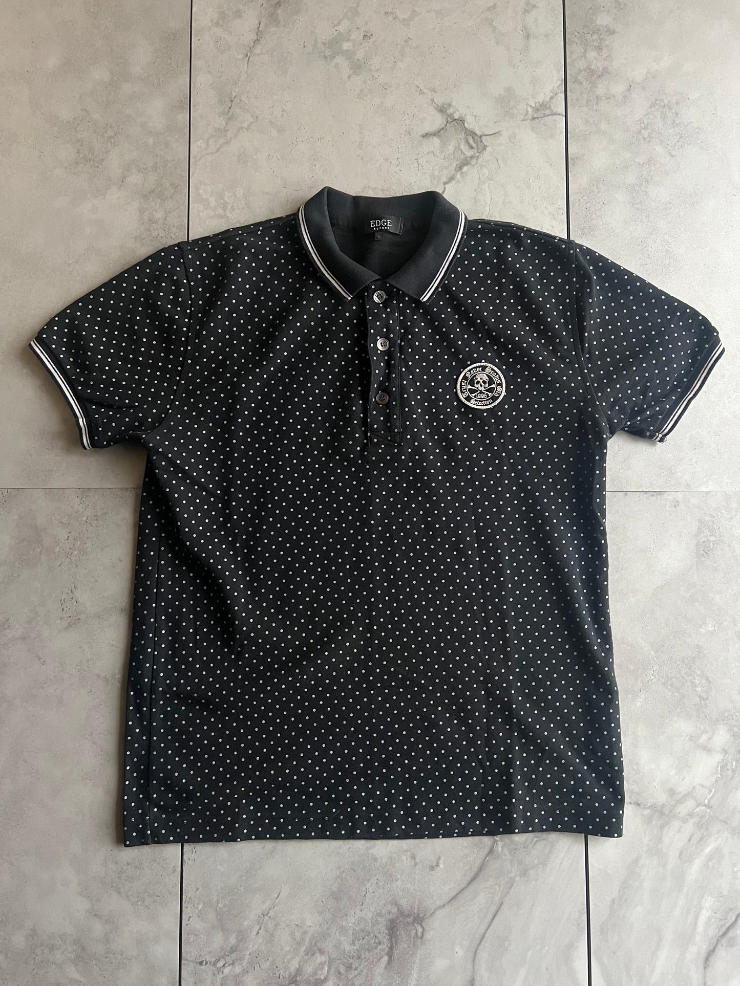Edge Rupert Polka-Dot Polo Tee