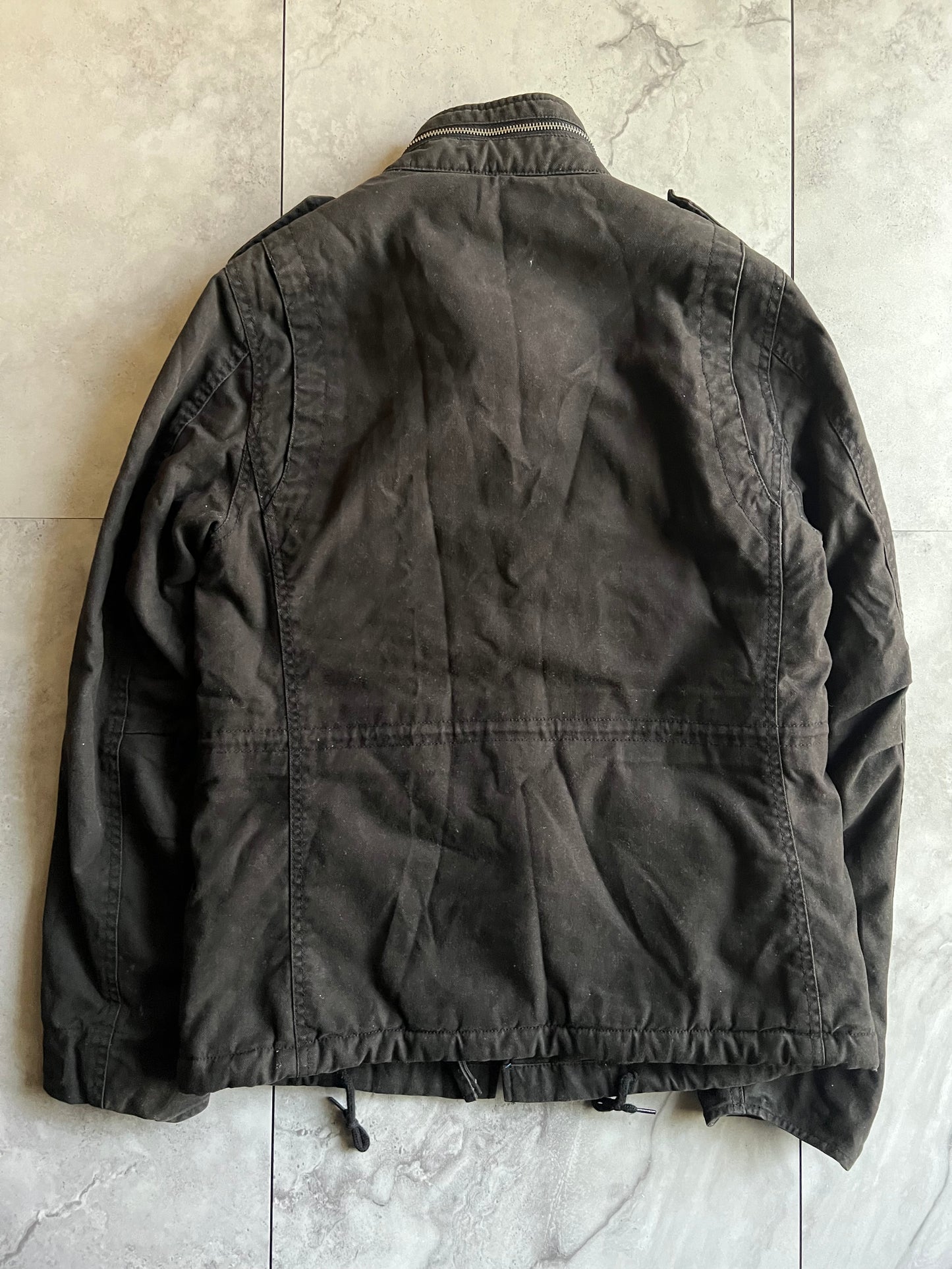 Varosh Leopard Fur Lined M-65 Jacket