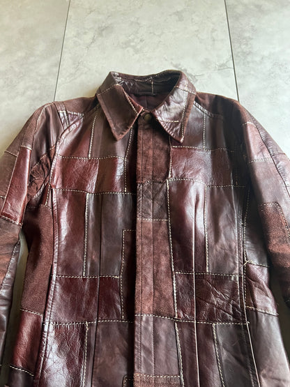 Tornado Mart Patchwork Hybrid Suede Leather Jacket