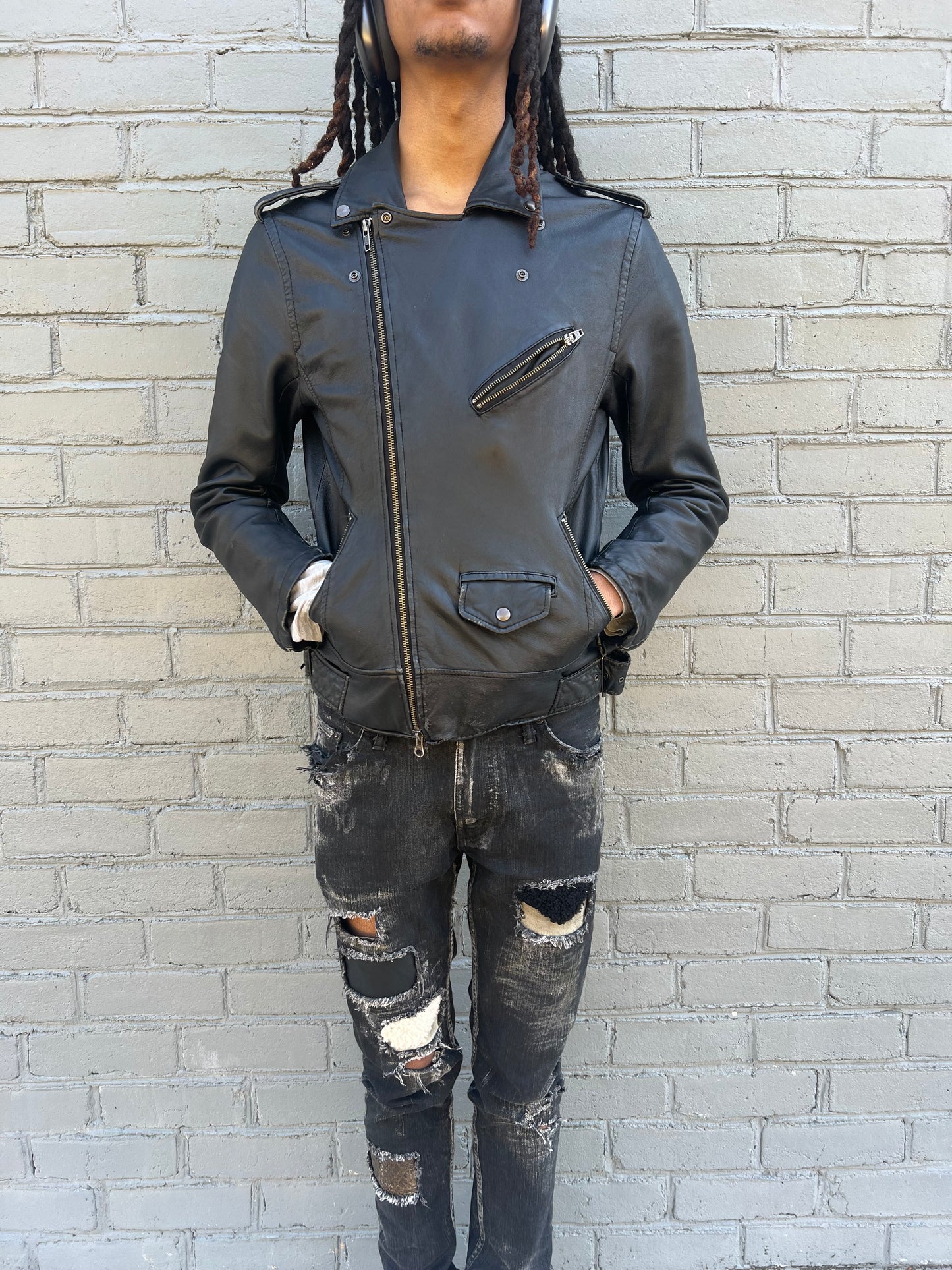 Jackrose Classic Double Riders Leather Jacket