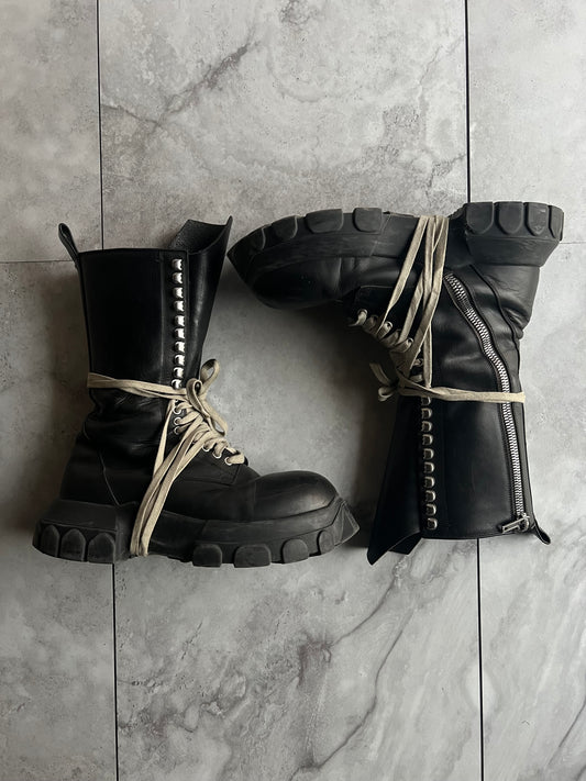 Rick Owens Bozo Lace Up Tractor Boots