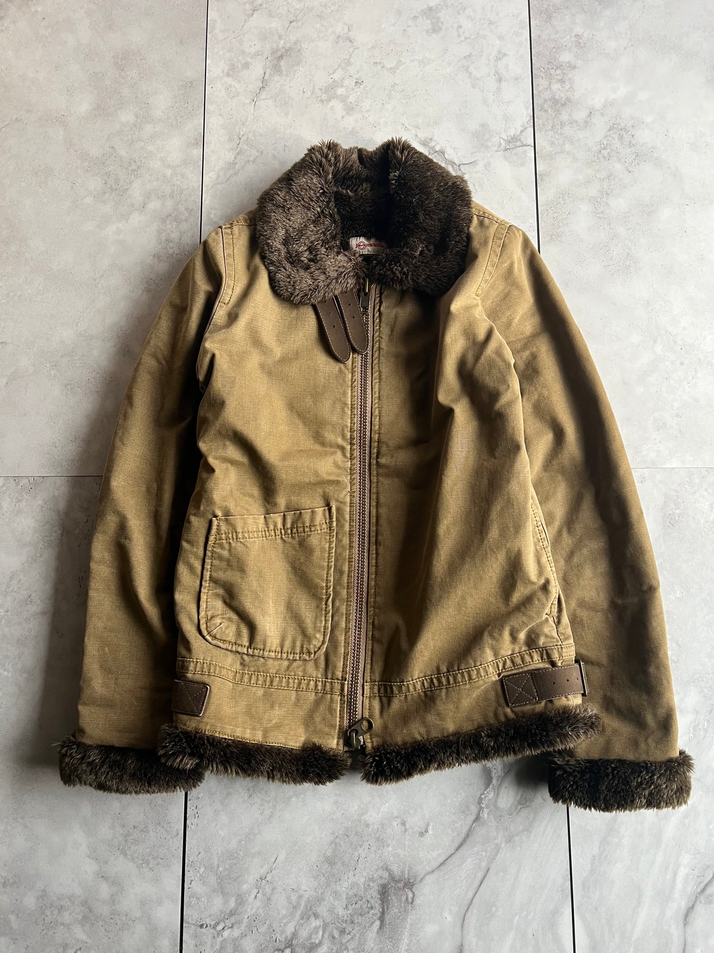 John Bull Fur Lined Aviator Jacket