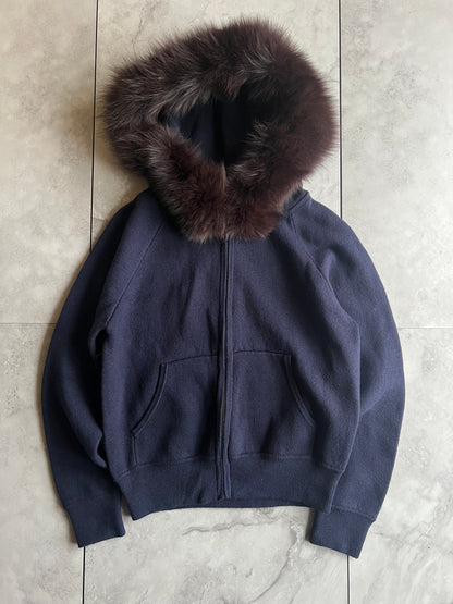 Just Glitty Fox Fur Hoodie