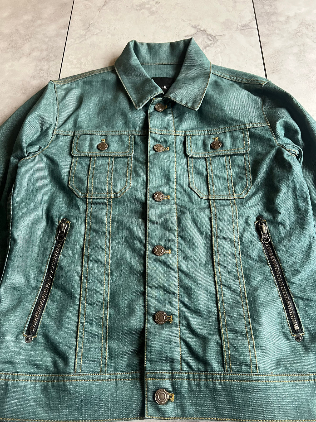 Edge Rupert Turqoise Zipper Jacket