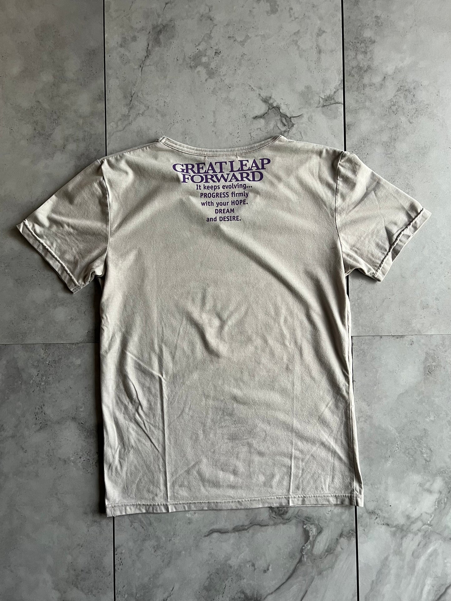 Semantic Design Progress Rhinestone V-Neck Tee