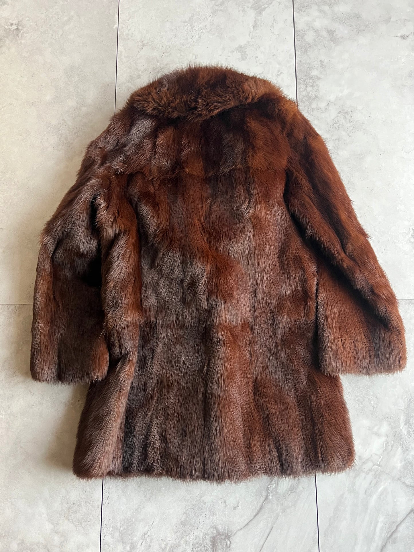 Vintage Mink Fox Fur Coat