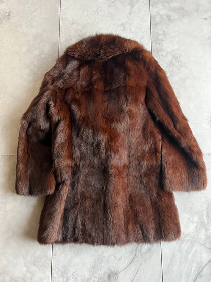 Vintage Mink Fox Fur Coat