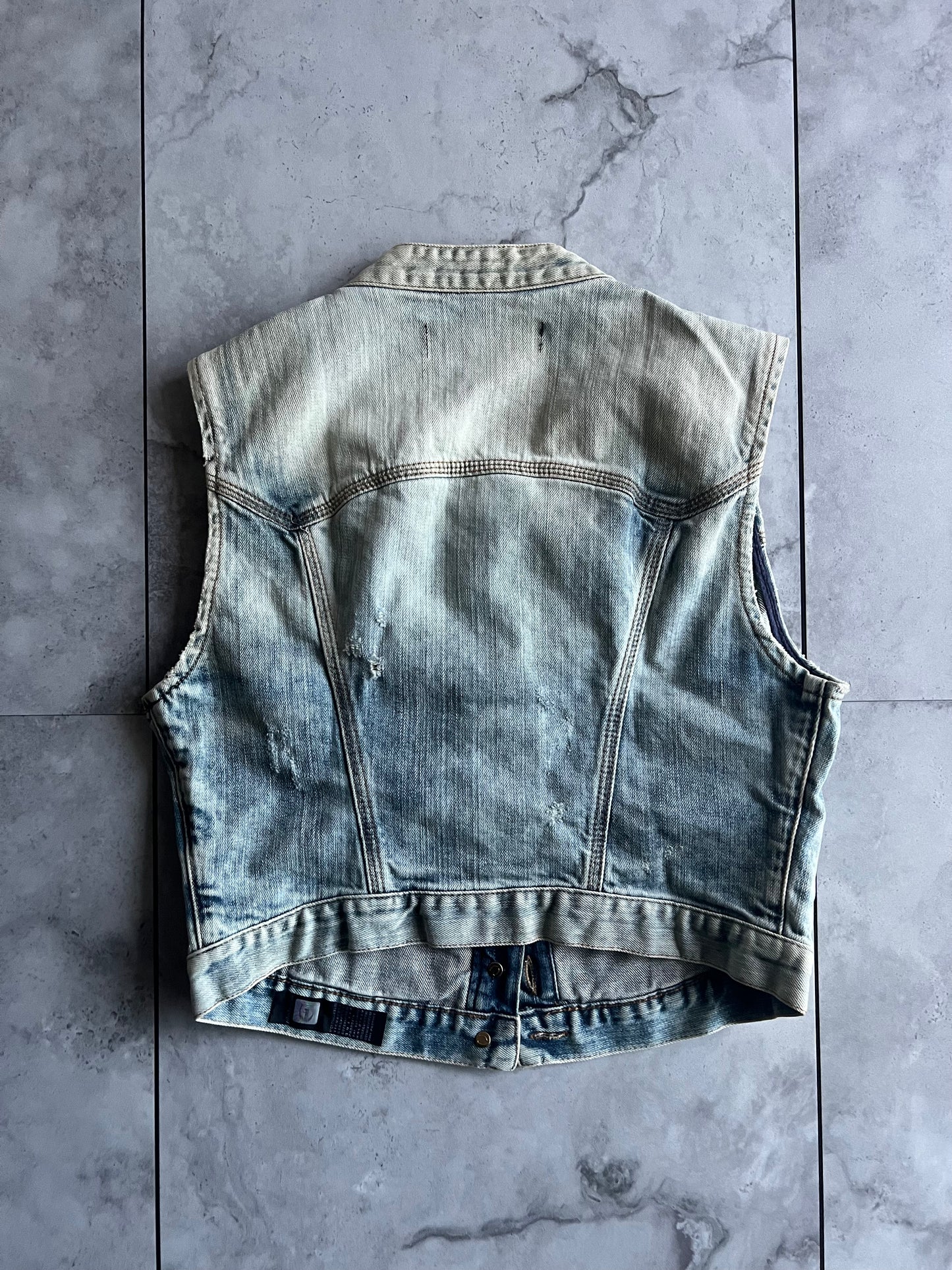 Just Cavalli Cropped Embroidered Elephant Vest