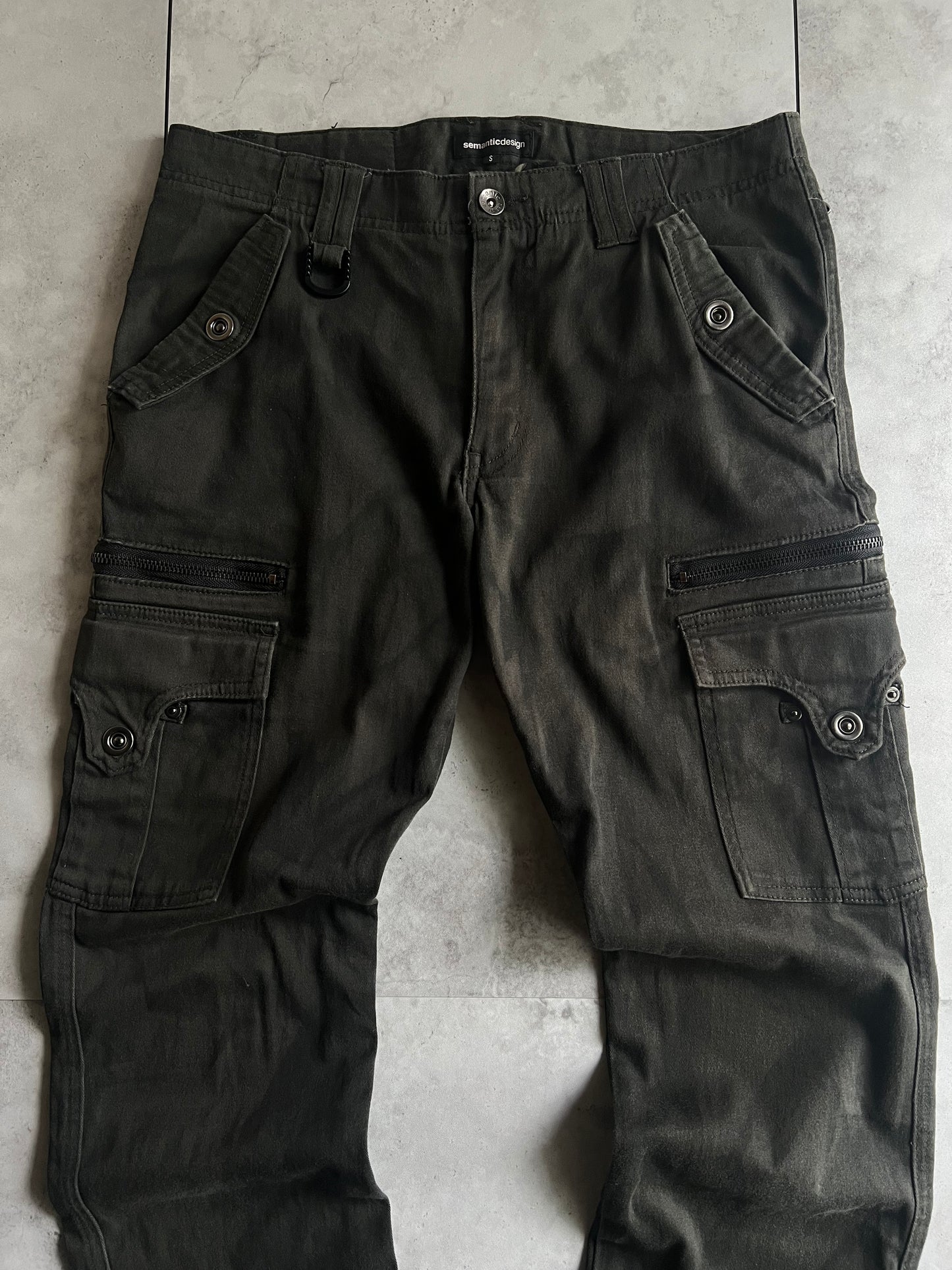 Semantic Design Zipper Pocket Cargo Pants