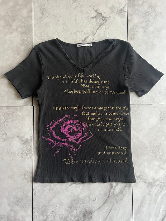 Semantic Design Floral “Poem” Tee