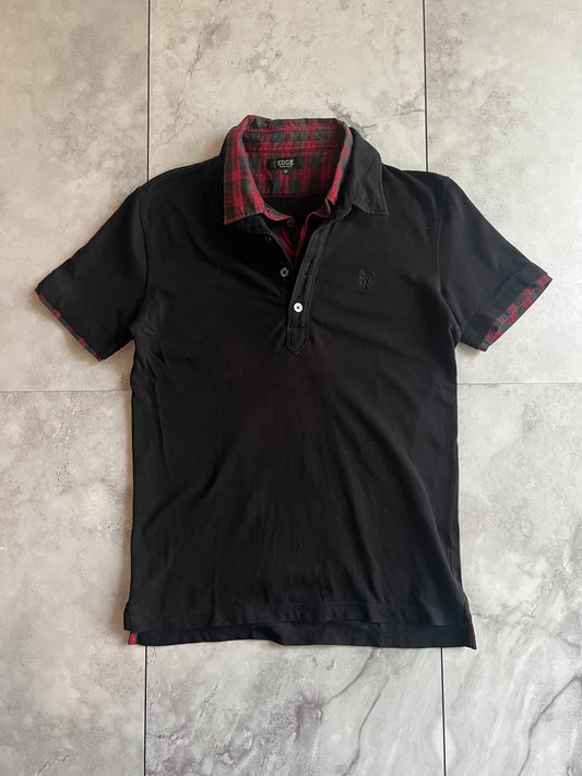 Edge Rupert Flannel Double Collared Polo Shirt