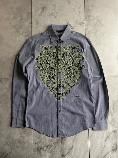 Just Cavalli 3D Lion Printed Button-Up