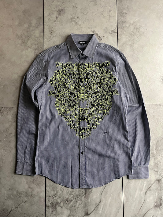 Just Cavalli 3D Lion Printed Button-Up