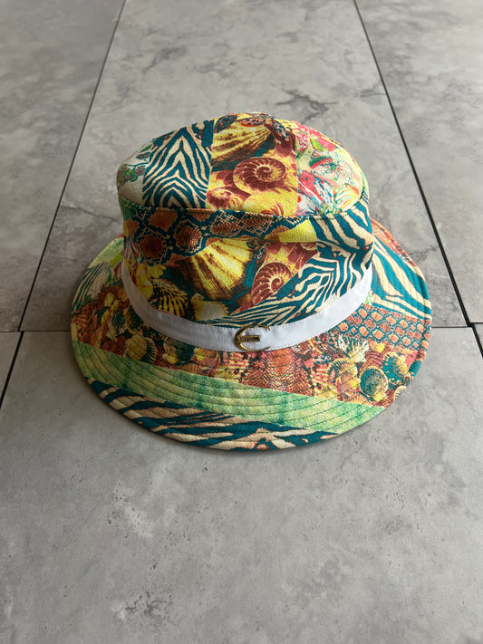 Roberto Cavalli Animal Print Bucket Hat
