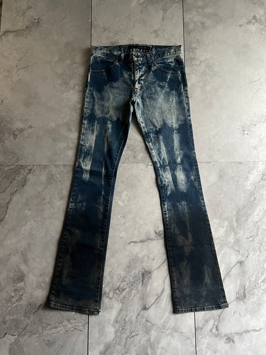 Schlussel “Ocean Spill” Variation Bootcut Flared Denim