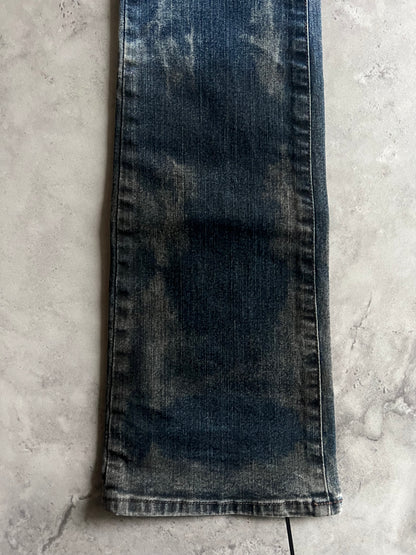 Schlussel “Ocean Spill” Variation Bootcut Flared Denim