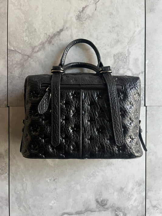 Alzuni Leather Monogram Handbag
