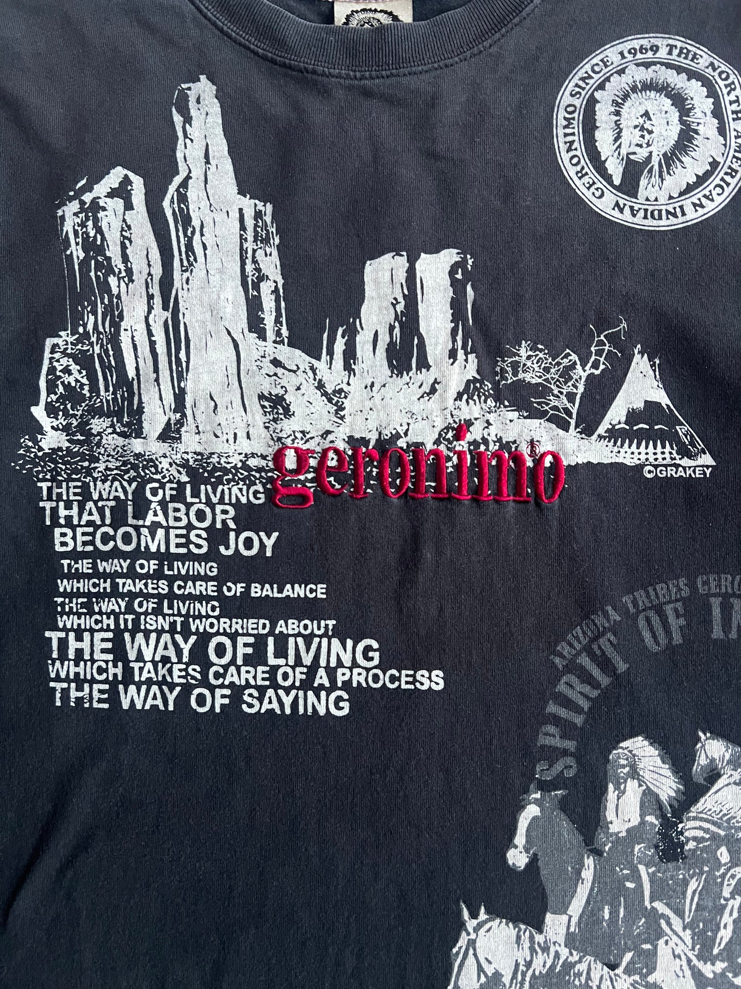 Geronimo Tribal Embroidered Long Sleeve