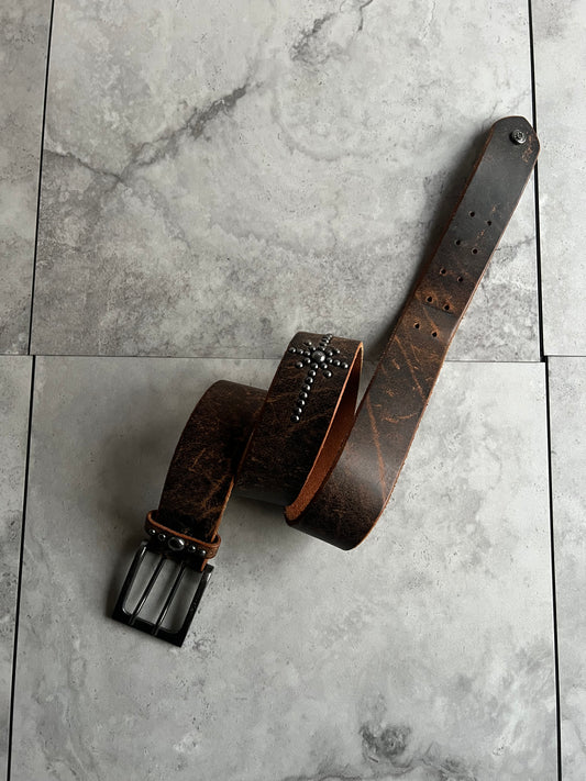 Wjk Studded Star Leather Belt