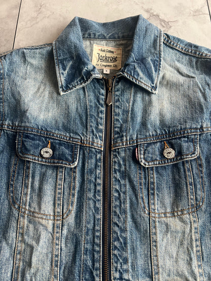 Jackrose Zip-Up Denim Jacket