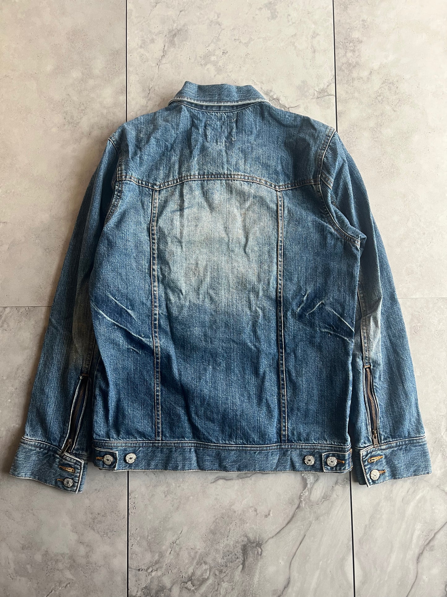 Jackrose Zip-Up Denim Jacket