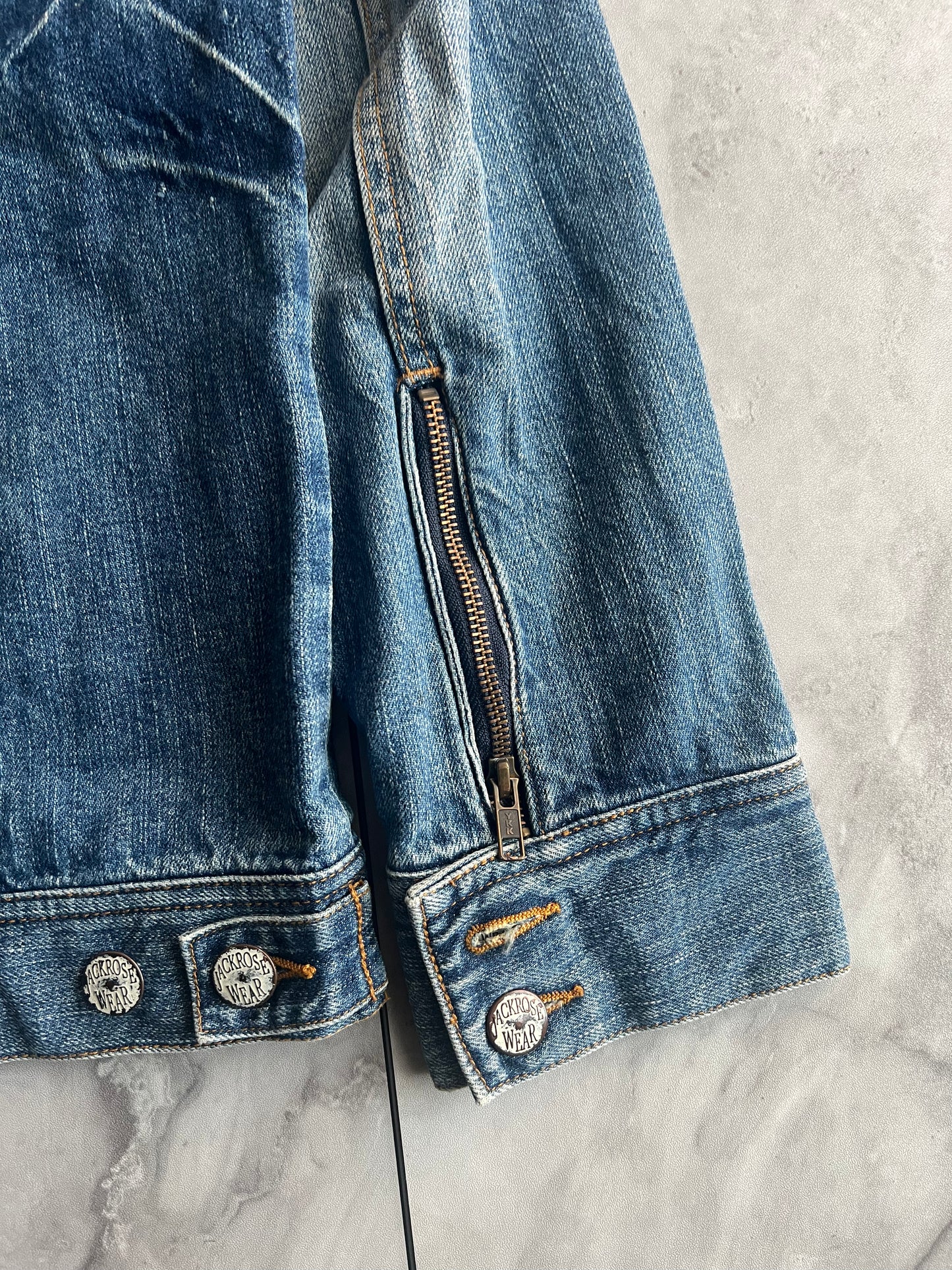 Jackrose Zip-Up Denim Jacket