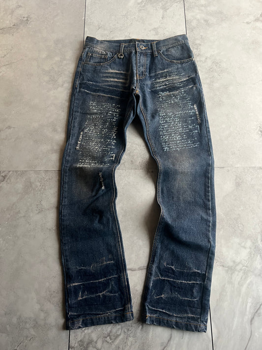 In The Attic “Poem” Rust Wash Denim