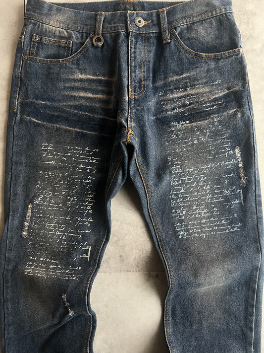 In The Attic “Poem” Rust Wash Denim