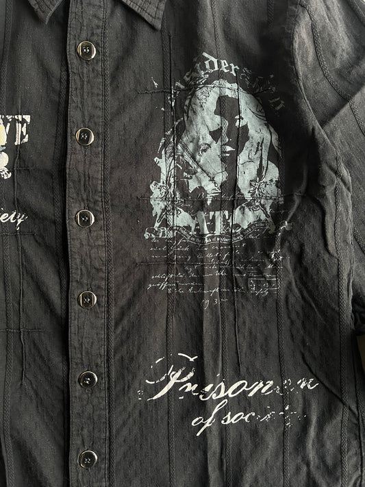 In The Attic Printed Button Up Shirt