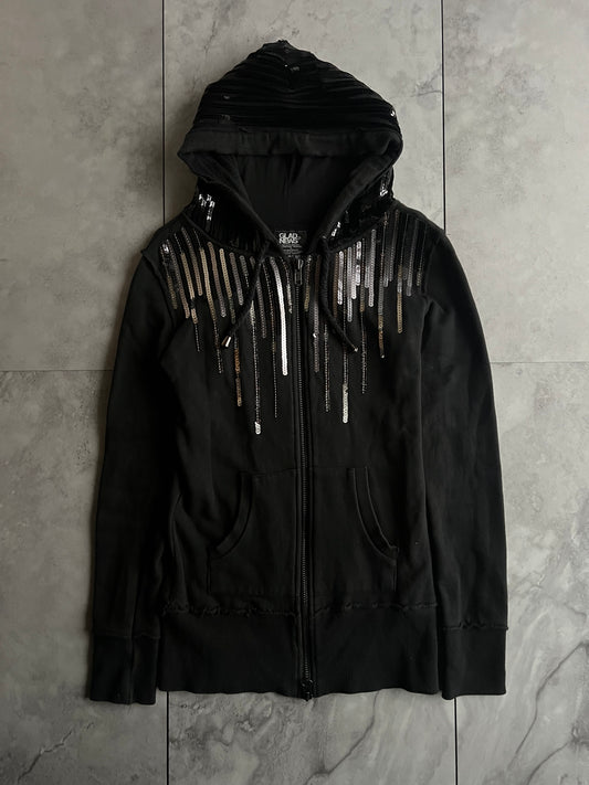 Glad News “Soundwave” Sequin Hoodie