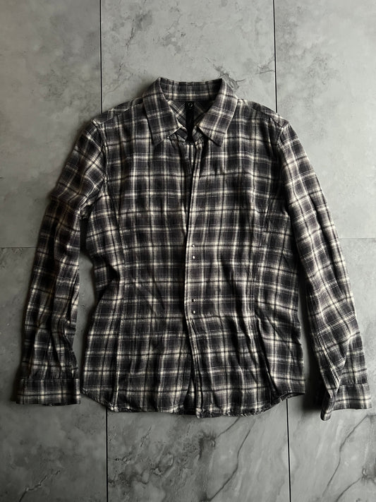 Wjk Open Clasp Flannel Shirt