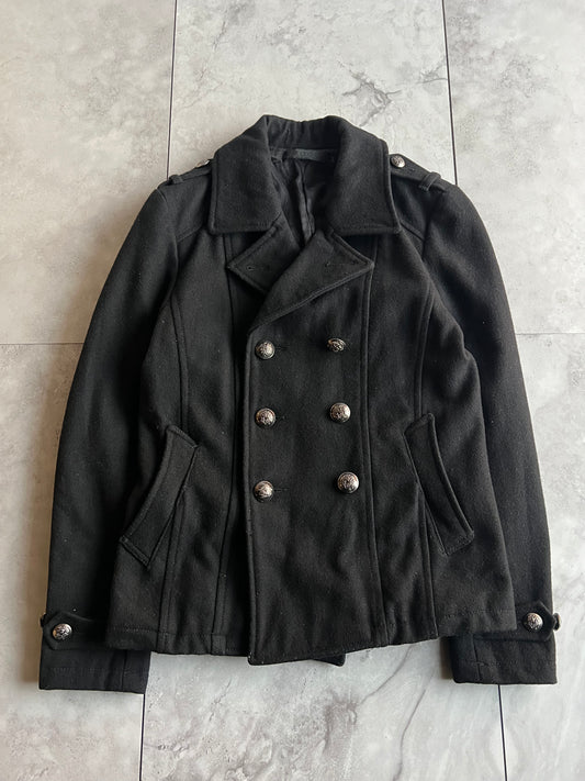 Fuga Double Breasted Military Pea Coat