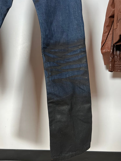 Rielabo Overwaxed Dark Engineer Bootcut Denim