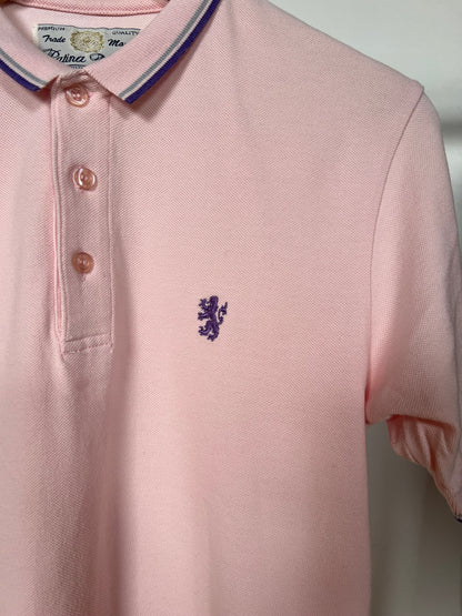 Patina Vintage Embroidered Pink Polo